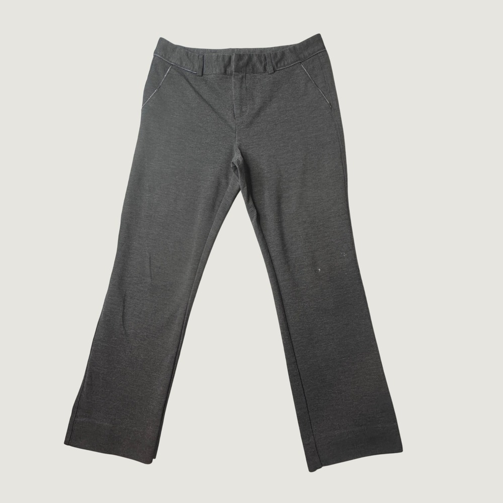 INC International Concepts Dress Pants Womens 10P Straight Gray Stretch Petite